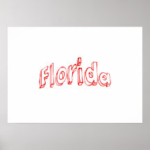 Red Florida Poster