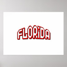 Red Florida Poster