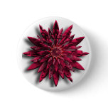 red flower pinback buttons