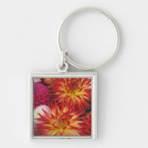 Red Flower Keychain