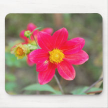 Red flower mousepad