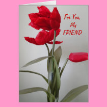 Red Flower, My Friend cards
