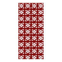 Red flower pattern personalized rack card