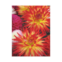 Red Flower Wrapped Canvas Gallery Wrapped Canvas