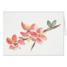 Red Flowers Cards