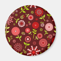 Red Flowers Magnet