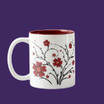 Red Flowers Mug mugs