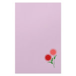 Red Flowers stationery