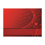 red flowers Stretched Canvas Print