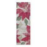 Red flowers vintage wallpaper business card