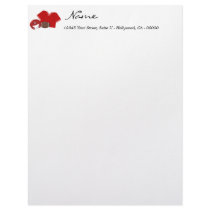 Red Football Letterhead
