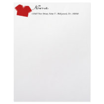 Red Football Letterhead