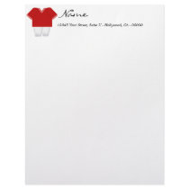 Red Football Letterhead