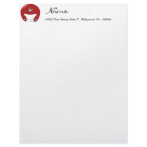 Red Football Letterhead