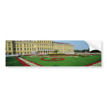 Red Formal gardens at entrance to Schonbrunn Palac Bumper Stickers