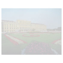 Red Formal gardens at entrance to Schonbrunn Palac Personalized Letterhead