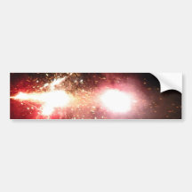 Red Fountain Flash Bumper Sticker