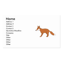 Red Fox. Business Card