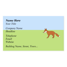 Red Fox. Business Card Template