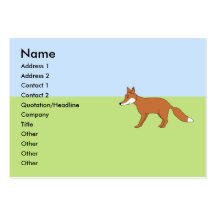 Red Fox. Business Card Template