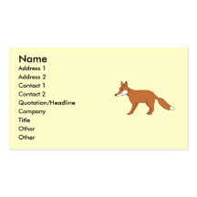 Red Fox. Business Card Templates