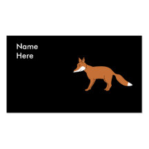 Red Fox. Business Card Templates