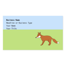Red Fox. Business Card Templates