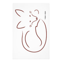 Red Fox Custom Stationery