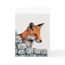 Red Fox Greetings Card