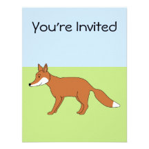 Red Fox. Invitations
