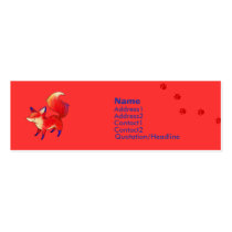 Red Fox Profile Card business cards