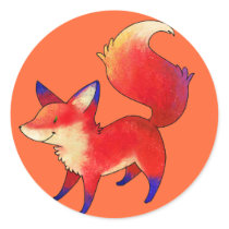Red Fox Small Stickers stickers