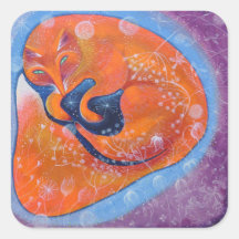 Red Fox. Sticker