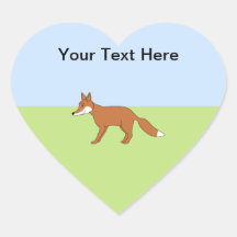 Red Fox. Stickers
