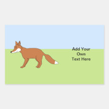 Red Fox. Stickers