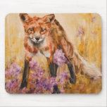 Red Fox Wildlife Watercolor Wildlife Mousepad