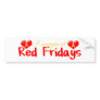Red Fridays Bumper Sticker