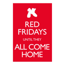 Red Fridays Vintage Military Poster posters