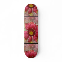 Red Gaillardia Skateboard