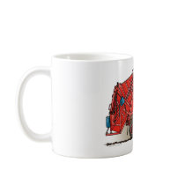 Red Garbage Truck Mugs