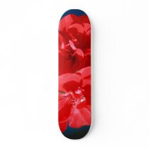 Red garden flowers