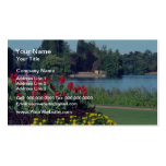 Red Garden In Golden Head Park, Lyon flowers Business Card