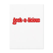 Red Geekalicious Postcards