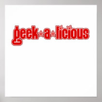 Red Geekalicious Posters
