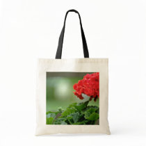 Red Geranium Blossom flowers Canvas Bag