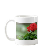 Red Geranium Blossom flowers Mug