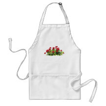 Red Geraniums Apron