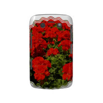Red Geraniums Blackberry Bold Case