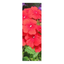 Red Geraniums Bookmark Business Cards