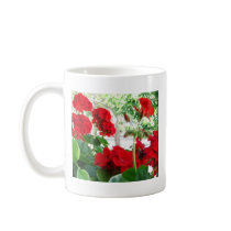 Red Geraniums Coffee Mug